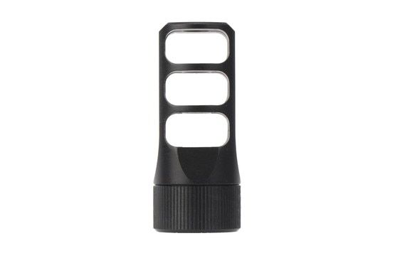 Faxon Firearms Gunner 3-Port .308 muzzle brake with MuzzLok is compact at just 2.4 inches long and 3.2 oz